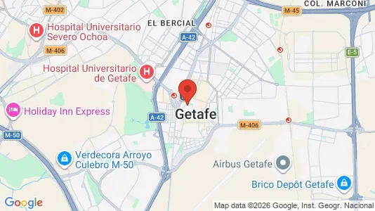 Apartments for rent i Getafe - kort over placeringen