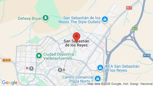 Apartments for rent i San Sebastián de los Reyes - kort over placeringen