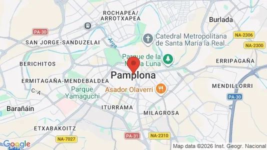 Houses for rent i Pamplona/Iruña - kort over placeringen
