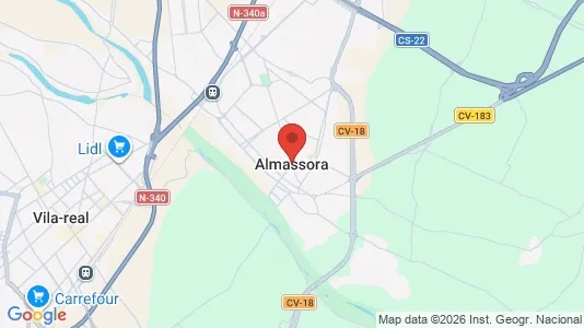 Houses for rent i Almazora/Almassora - kort over placeringen