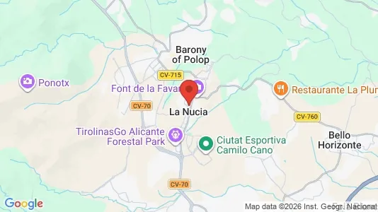 Houses for rent i La Nucia - kort over placeringen