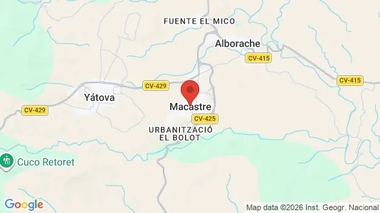 Houses for rent i Macastre - kort over placeringen