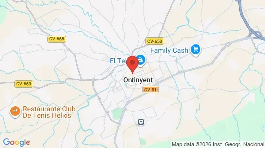 Apartments for rent i Ontinyent - kort over placeringen