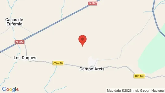 Apartments for rent i Requena - kort over placeringen