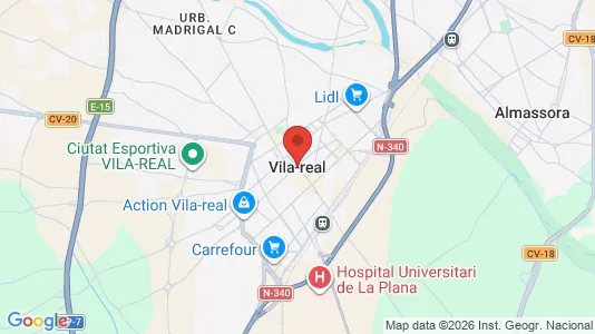Houses for rent i Vila-Real - kort over placeringen
