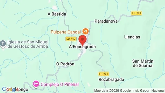 Apartments for rent i A Fonsagrada - kort over placeringen