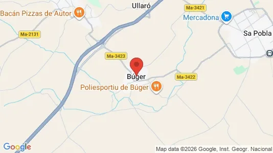 Apartments for rent i Búger - kort over placeringen