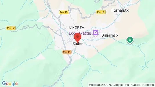 Houses for rent i Sóller - kort over placeringen