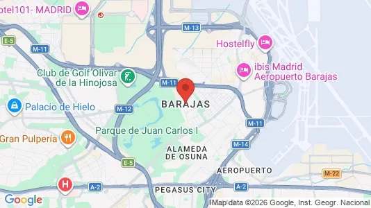 Apartments for rent i Madrid Barajas - kort over placeringen