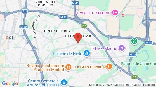 Apartments for rent i Madrid Hortaleza - kort over placeringen