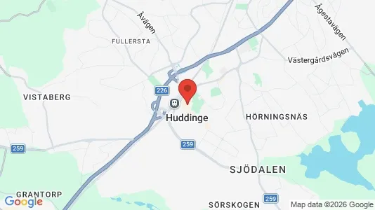 Houses for rent i Huddinge - kort over placeringen
