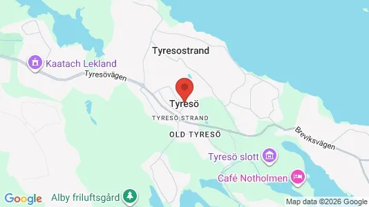 Apartments for rent i Tyresö - kort over placeringen