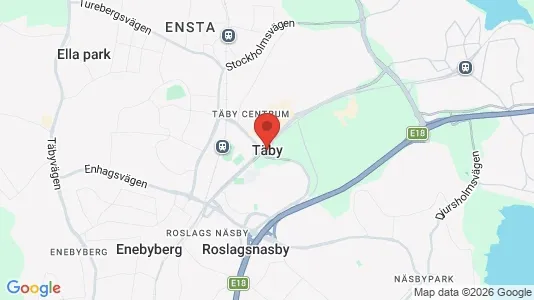 Houses for rent i Täby - kort over placeringen