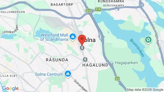 Rooms for rent i Solna - kort over placeringen