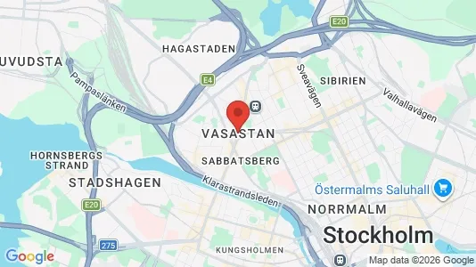 Rooms for rent i Vasastan - kort over placeringen