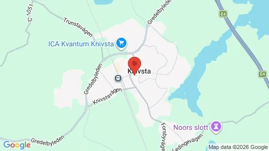 Houses for rent i Knivsta - kort over placeringen