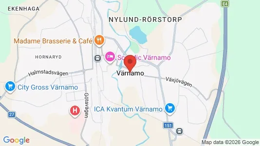 Apartments for rent i Värnamo - kort over placeringen