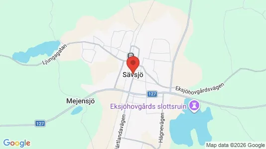 Houses for rent i Sävsjö - kort over placeringen