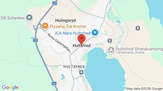 Apartments for rent i Hultsfred - kort over placeringen