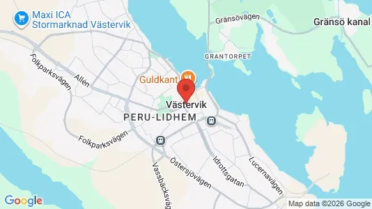 Apartments for rent i Västervik - kort over placeringen