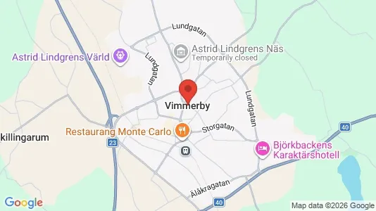 Houses for rent i Vimmerby - kort over placeringen