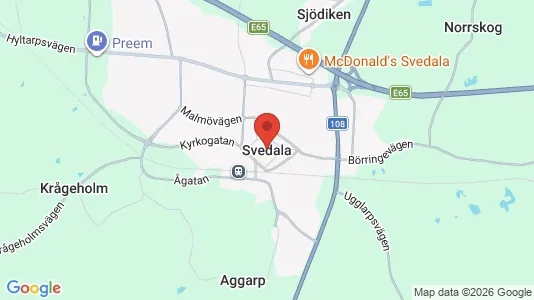 Apartments for rent i Svedala - kort over placeringen