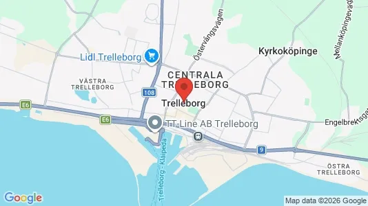 Apartments for rent i Trelleborg - kort over placeringen