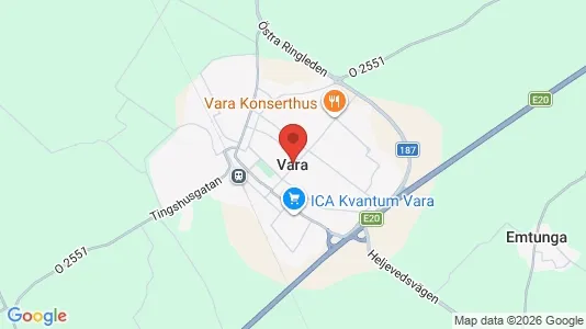 Houses for rent i Vara - kort over placeringen