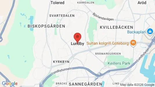Houses for rent i Lundby - kort over placeringen