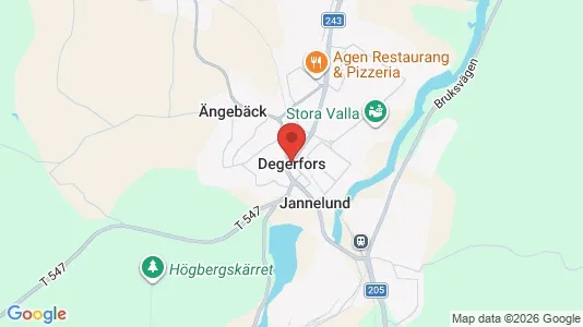 Apartments for rent i Degerfors - kort over placeringen