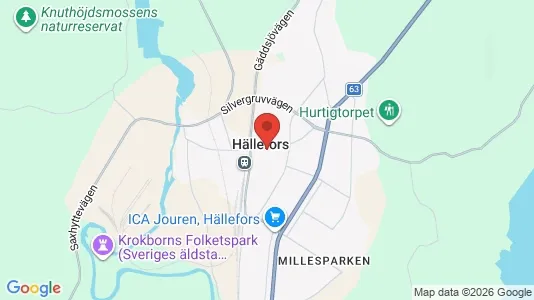 Houses for rent i Hällefors - kort over placeringen