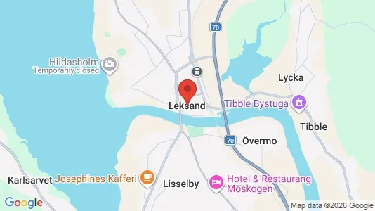 Apartments for rent i Leksand - kort over placeringen