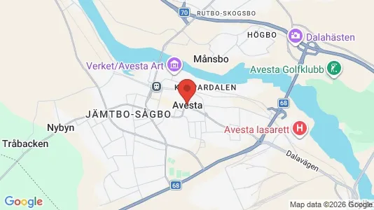 Apartments for rent i Avesta - kort over placeringen