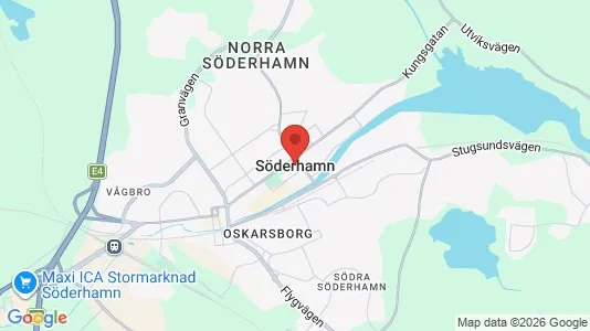 Apartments for rent i Söderhamn - kort over placeringen