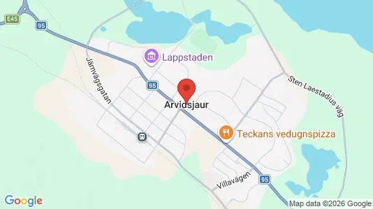 Apartments for rent i Arvidsjaur - kort over placeringen