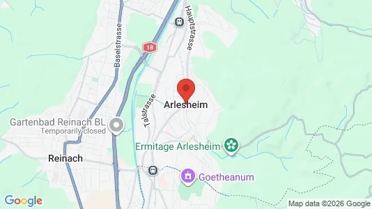 Apartments for rent i Arlesheim - kort over placeringen