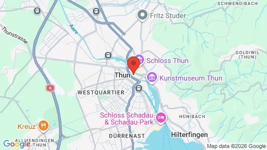 Apartments for rent i Thun - kort over placeringen