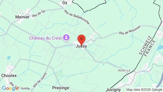Houses for rent i Jussy - kort over placeringen