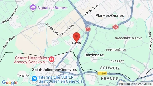 Apartments for rent i Perly-Certoux - kort over placeringen