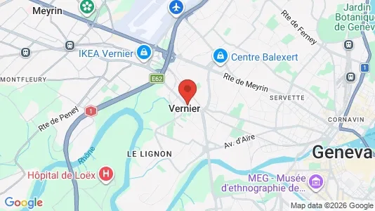 Apartments for rent i Vernier - kort over placeringen