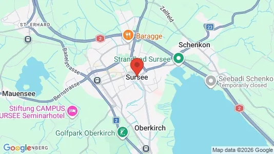 Apartments for rent i Sursee - kort over placeringen