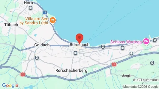 Houses for rent i Rorschach - kort over placeringen
