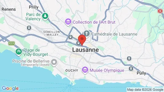 Apartments for rent i Lausanne - kort over placeringen