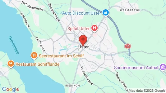 Rooms for rent i Uster - kort over placeringen