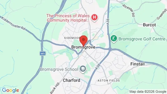 Houses for rent i Bromsgrove - Worcestershire - kort over placeringen
