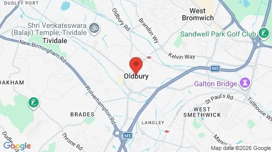 Houses for rent i Oldbury - West Midlands - kort over placeringen