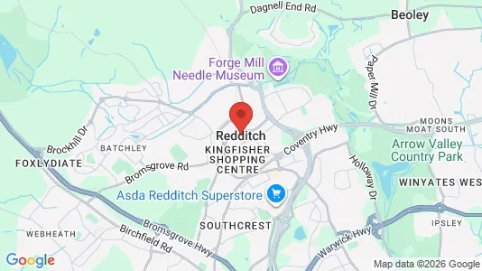 Houses for rent i Redditch - Worcestershire - kort over placeringen