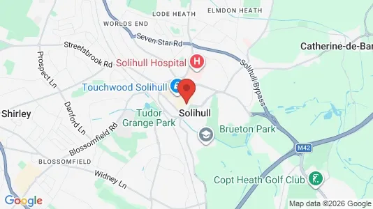 Apartments for rent i Solihull - West Midlands - kort over placeringen