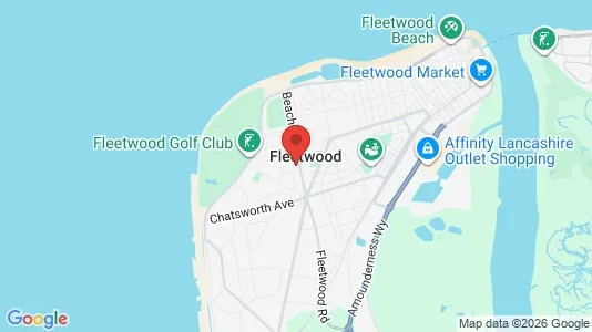 Apartments for rent i Fleetwood - Lancashire - kort over placeringen