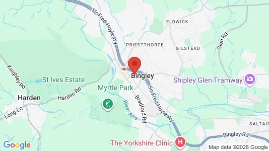 Houses for rent i Bingley - West Yorkshire - kort over placeringen